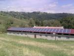 L'impianto fotovoltaico integrato sulla copertura della stalla